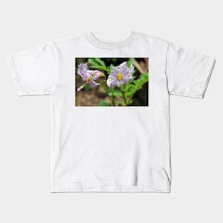 Potato Plant Flowers Kids T-Shirt